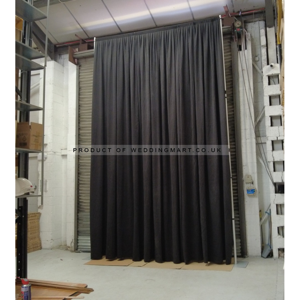 3m (w) x 5m (h) Black Out Curtain - Black