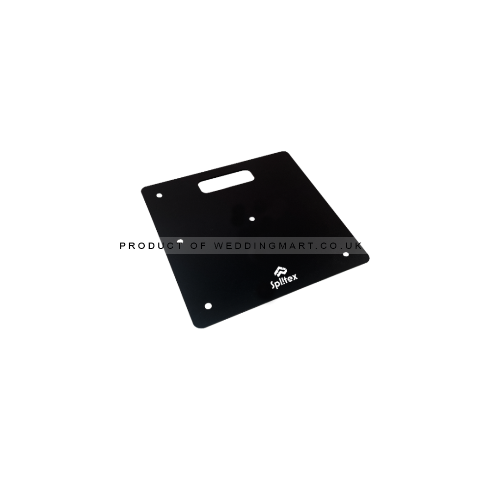 450x450mm Heavy Duty Metal Base Plate - BLACK