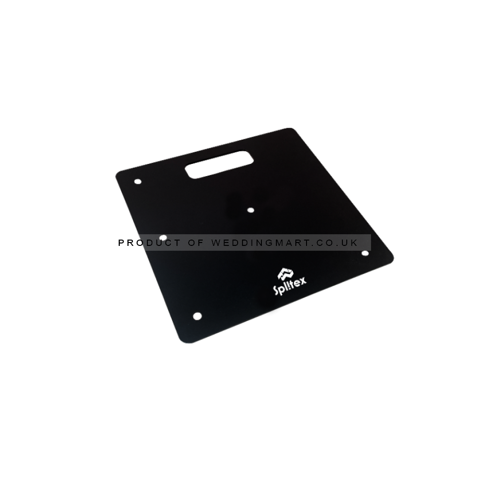 450x450mm Heavy Duty Metal Base Plate - BLACK – Wholesale Base Plates and Spigots for Wedding Decorators | WeddingMart