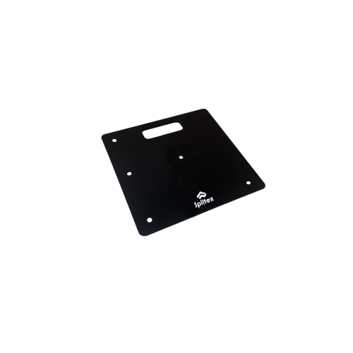 450x450mm Heavy Duty Metal Base Plate - BLACK