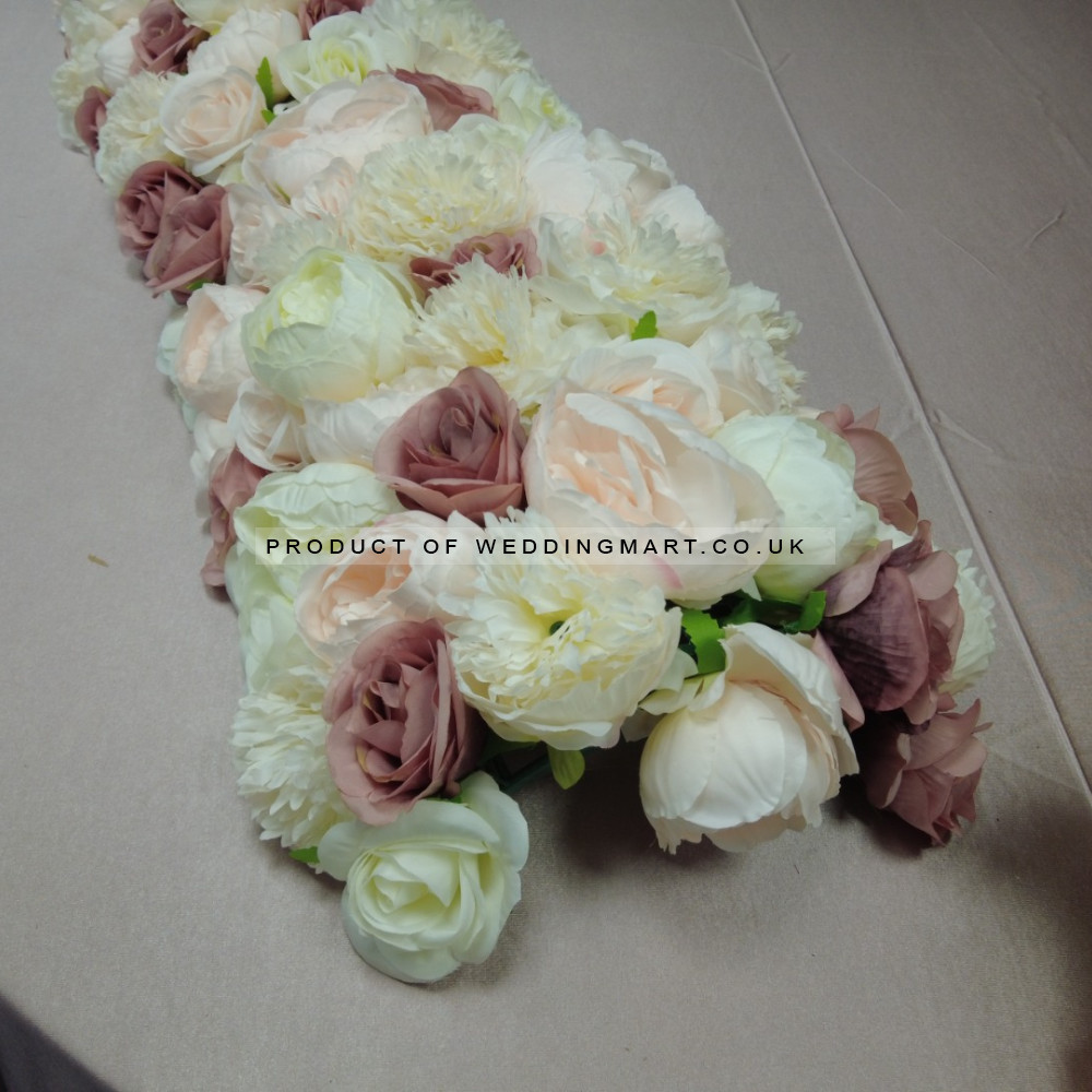 Top Table Floral Arrangement Runner - TF-24002 – Wholesale Hoop and Table Floral Arrangements for Wedding Decorators | WeddingMart