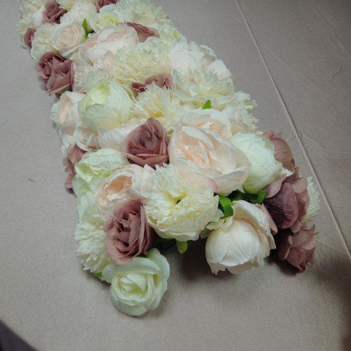 Top Table Floral Arrangement Runner - TF-24002 – Wholesale Hoop and Table Floral Arrangements for Wedding Decorators | WeddingMart