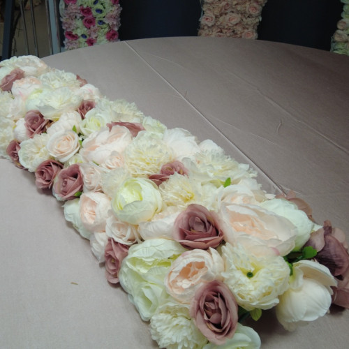 Top Table Floral Arrangement Runner - TF-24002 – Wholesale Hoop and Table Floral Arrangements for Wedding Decorators | WeddingMart