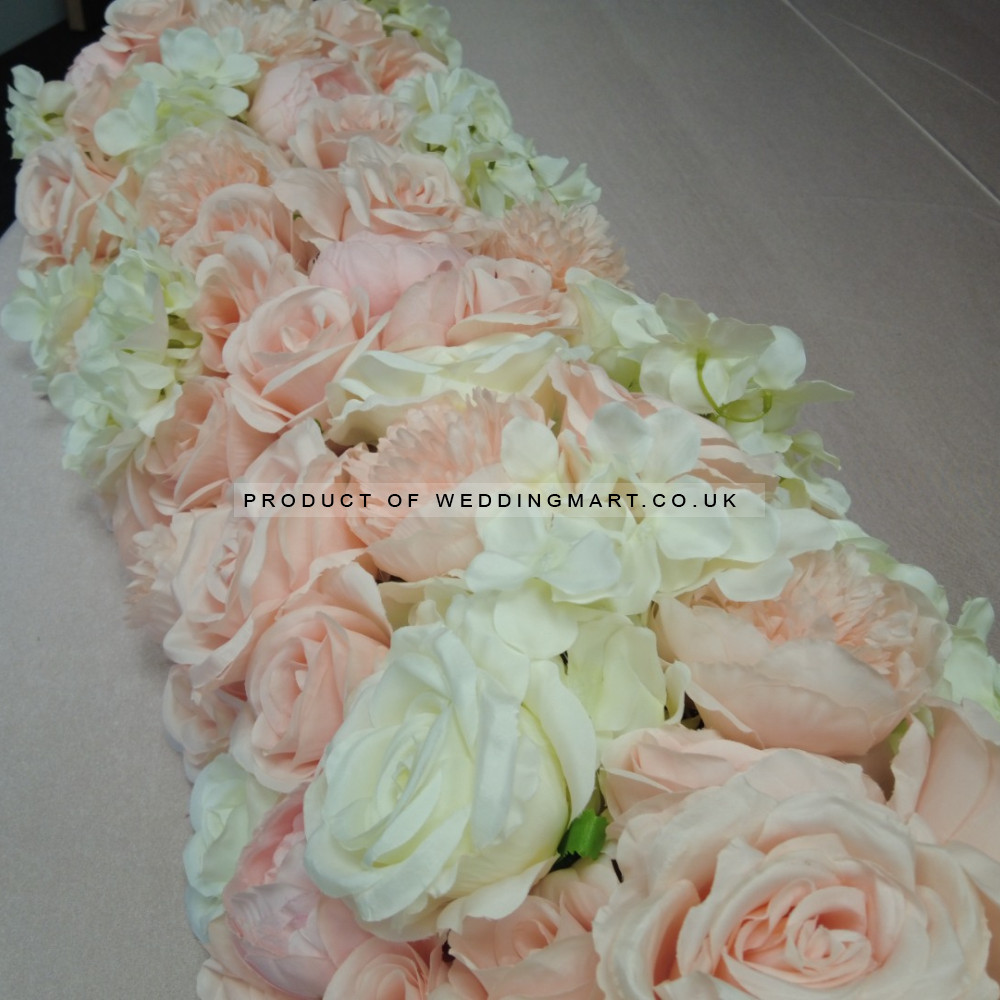 Top Table Floral Arrangement Runner - TF-24003 – Wholesale Hoop and Table Floral Arrangements for Wedding Decorators | WeddingMart