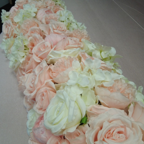 Top Table Floral Arrangement Runner - TF-24003 – Wholesale Hoop and Table Floral Arrangements for Wedding Decorators | WeddingMart