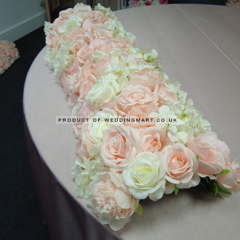Top Table Floral Arrangement Runner - TF-24003 – Wholesale Hoop and Table Floral Arrangements for Wedding Decorators | WeddingMart