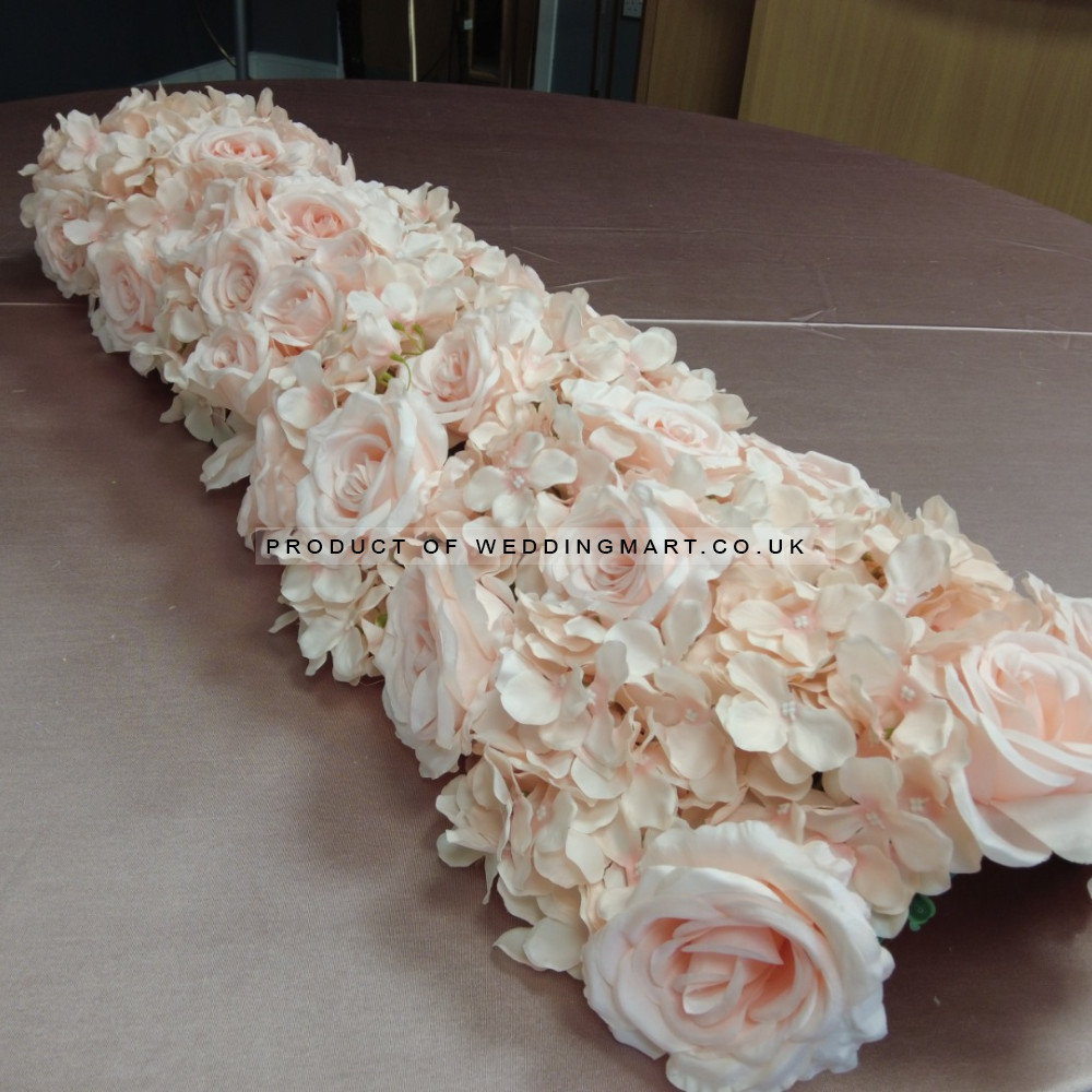 Top Table Floral Arrangement Runner - TF-24004 – Wholesale Hoop and Table Floral Arrangements for Wedding Decorators | WeddingMart
