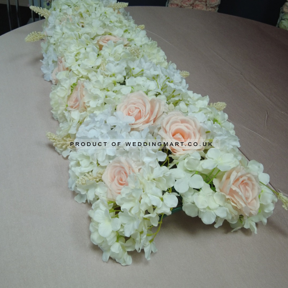 Top Table Floral Arrangement Runner - TF-24005 – Wholesale Hoop and Table Floral Arrangements for Wedding Decorators | WeddingMart