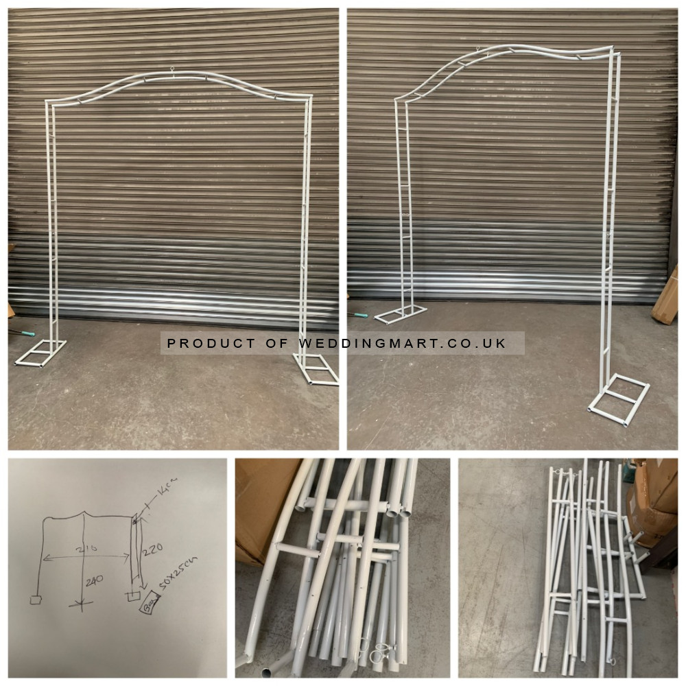 Freestanding Curved Top Budget Metal Arch Frame - Grade B