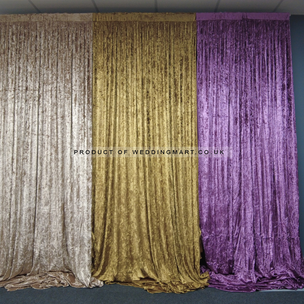 1m (w) x 4m (h) Velvet Backdrop Overlay Panel - Purple – Wholesale Velvet Overlays for Wedding Decorators | WeddingMart