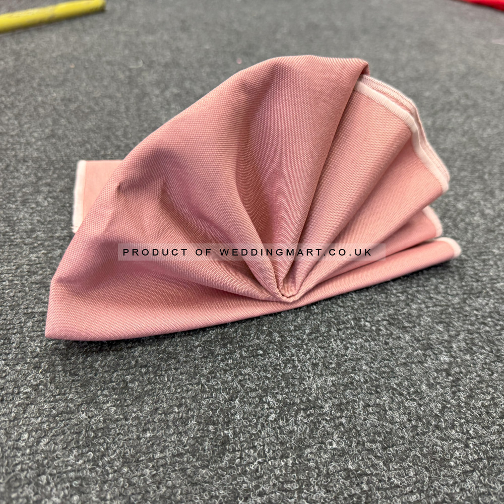 Polyester Napkins (Pack of 10) - Dusty Pink – Wholesale Napkins for Wedding Decorators | WeddingMart