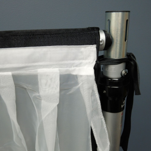 3m Detachable Voil Swag with 2 Loops - White – Wholesale Voil Swags for Wedding Decorators | WeddingMart