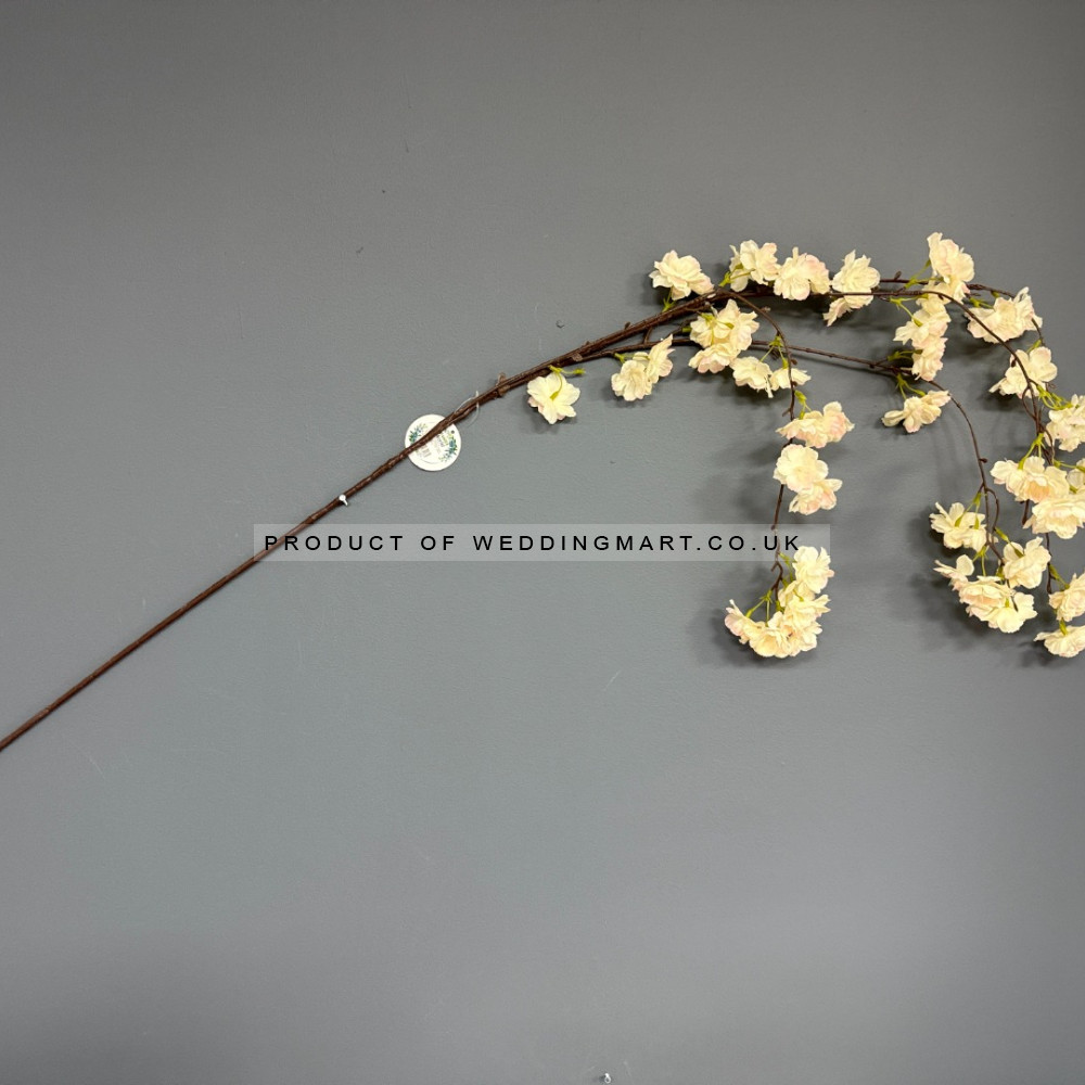 130cm Artificial Weeping Cherry Blossom Branch - PEACH – Wholesale Blossom Branches for Wedding Decorators | WeddingMart
