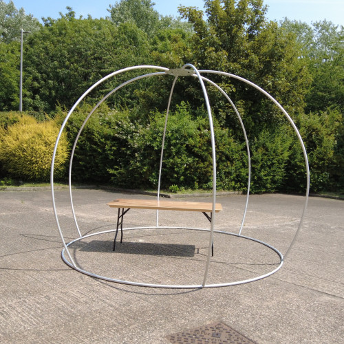 300cm Freestanding Aluminium Party Igloo Dome Frame Round Tent