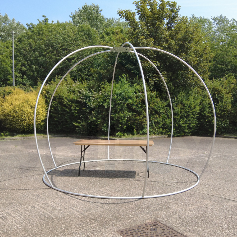 300cm Freestanding Aluminium Party Igloo Dome Frame Round Tent