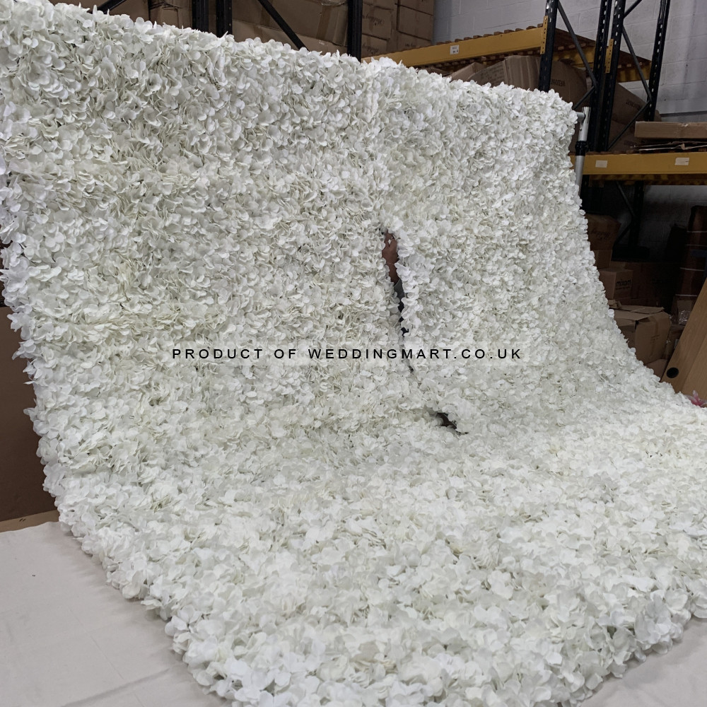 8ftx8ft Ready Made Hydrangea Flower Wall - FH470