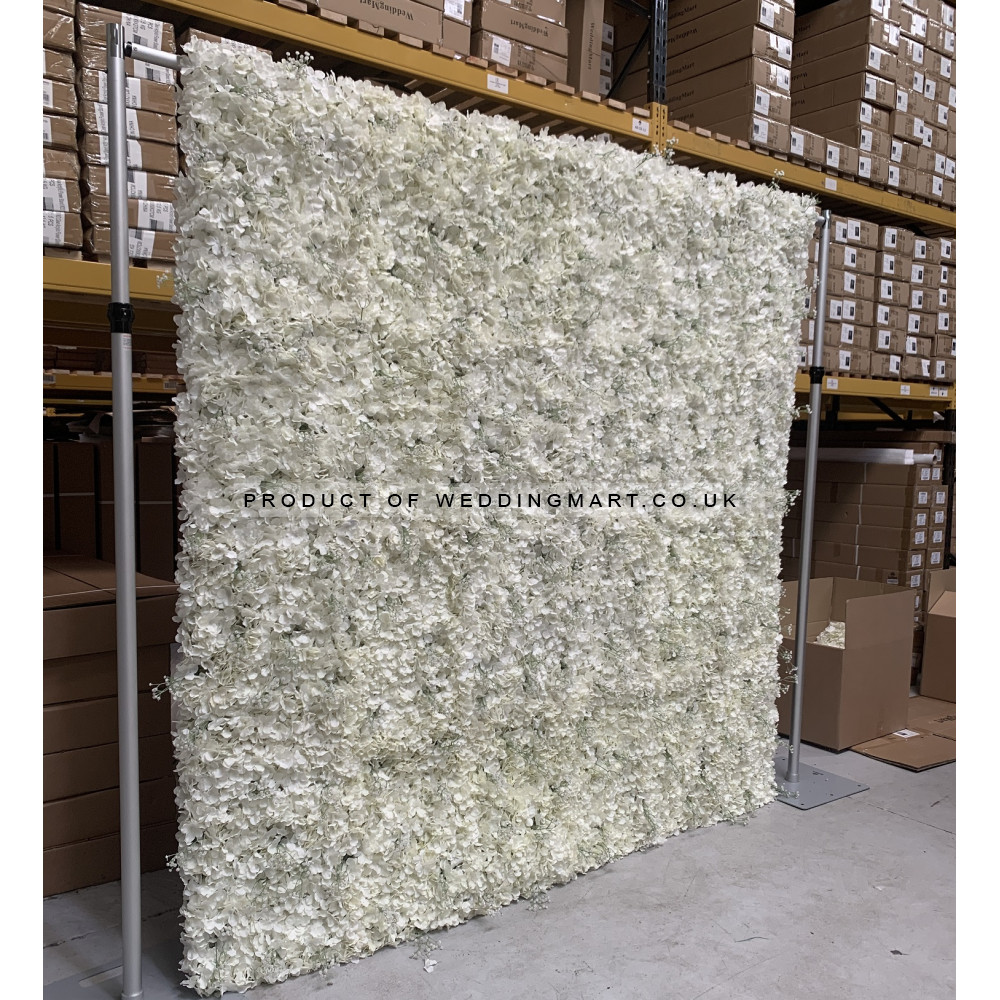 8ftx8ft Ready Made Hydrangea Flower Wall with gypsophila - FH4722