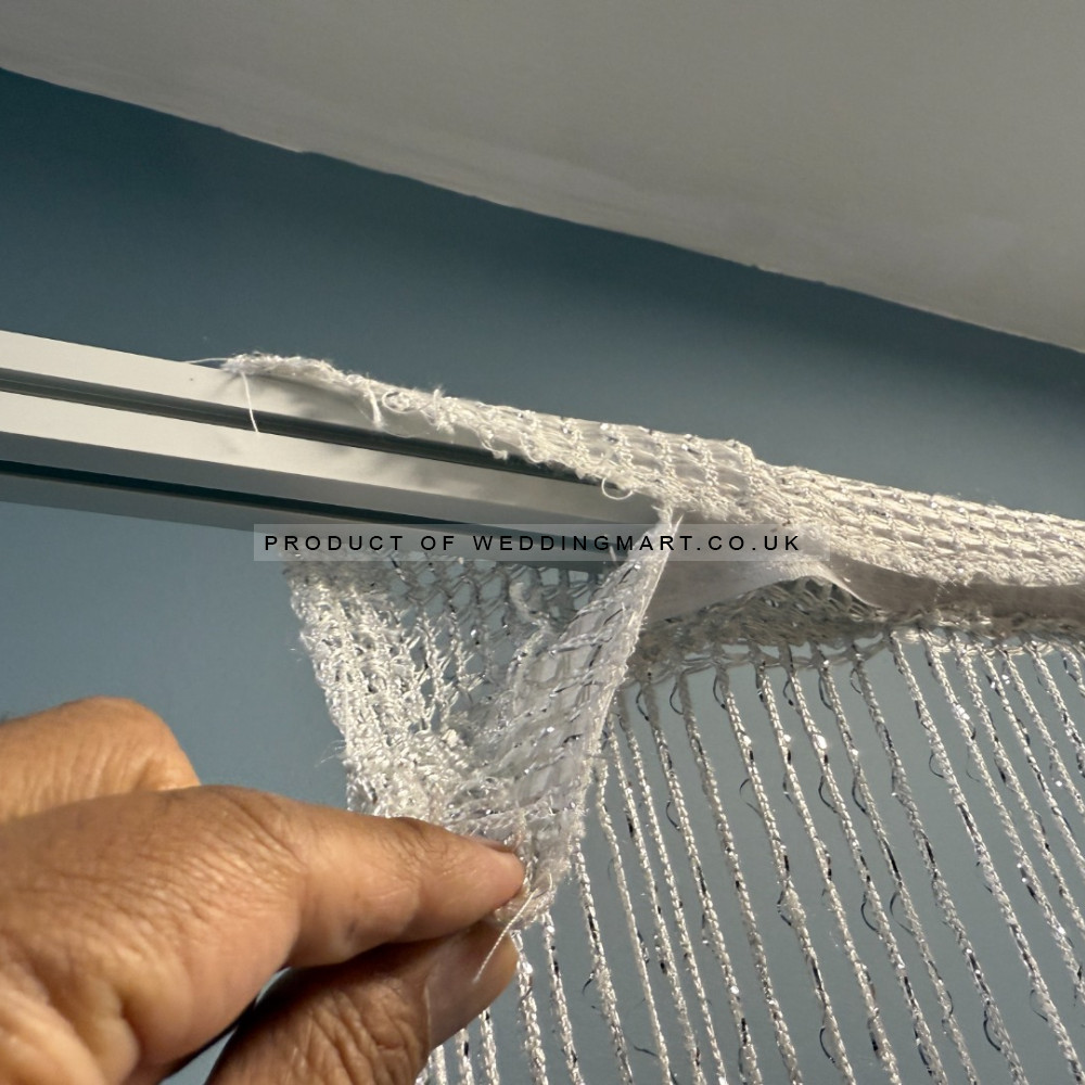 Decorative  Sparkling Sting Curtains - SILVER – Wholesale Wedding Backdrop Accessories for Wedding Decorators | WeddingMart