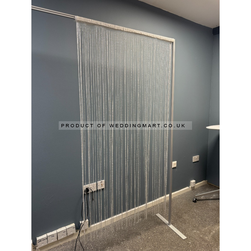 Decorative  Sparkling Sting Curtains - SILVER