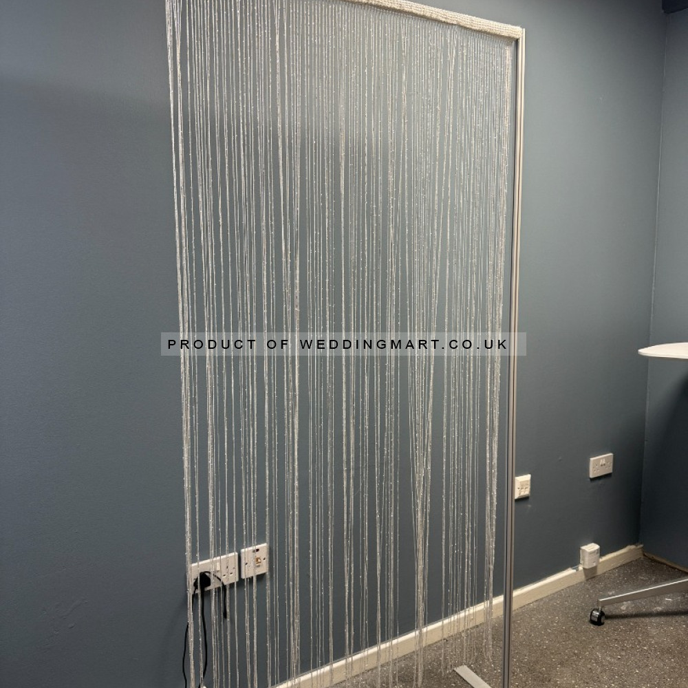 Decorative  Sparkling Sting Curtains - SILVER