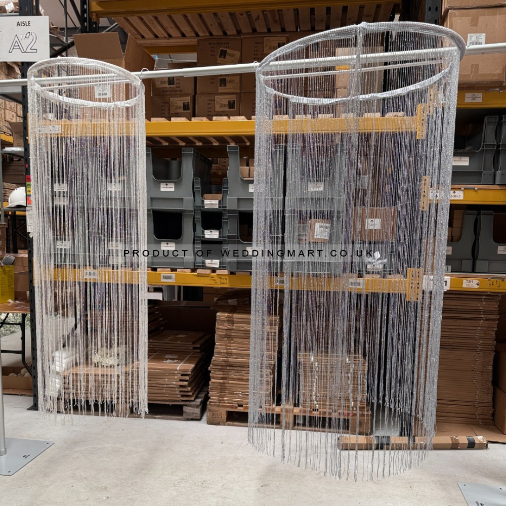 Decorative  Sparkling Sting Curtains - SILVER – Wholesale Wedding Backdrop Accessories for Wedding Decorators | WeddingMart