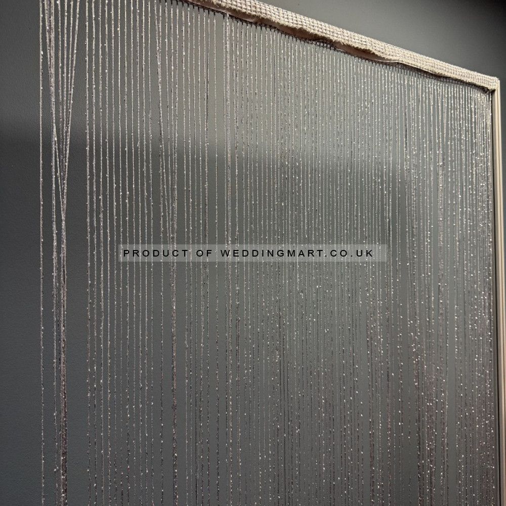 Decorative  Sparkling Sting Curtains - SILVER – Wholesale Wedding Backdrop Accessories for Wedding Decorators | WeddingMart