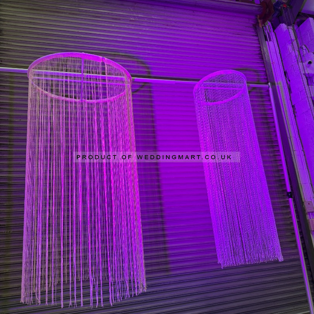 Decorative  Sparkling Sting Curtains - SILVER