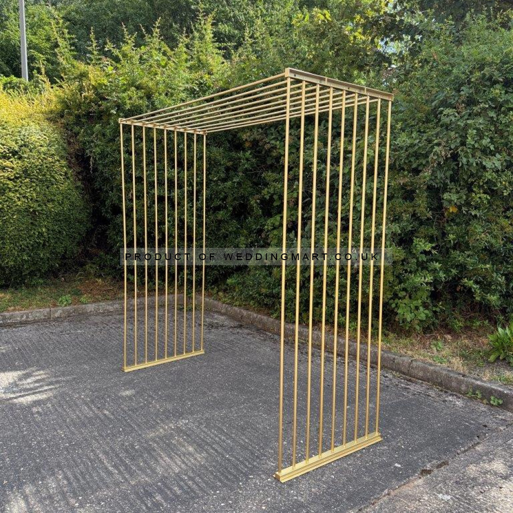200cm 3D Elegant Wedding Arch Frames - ARX-24022G – Wholesale Elegant Wedding Arch Frames for Wedding Decorators | WeddingMart