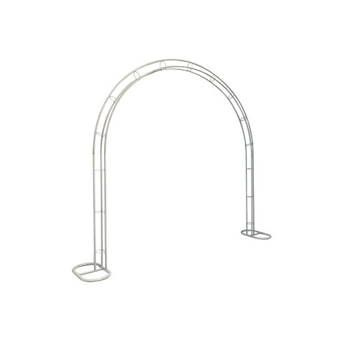 240cm Budget Round Metal Arch Frame - White