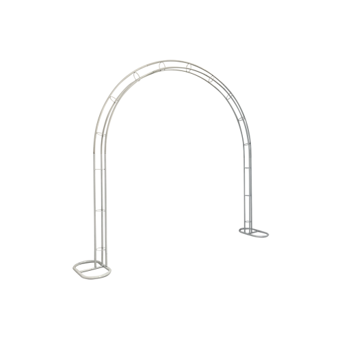 240cm Budget Round Metal Arch Frame - White