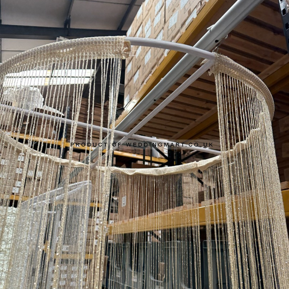 60cm Budget Ceiling Metal Hanging Hoop Frame - White – Wholesale Accessories for Wedding Decorators | WeddingMart