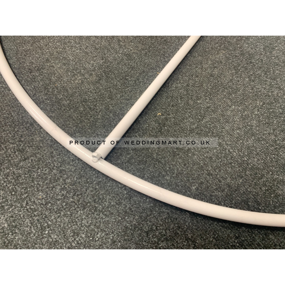 100cm Budget Ceiling Metal Hanging Hoop Frame - White