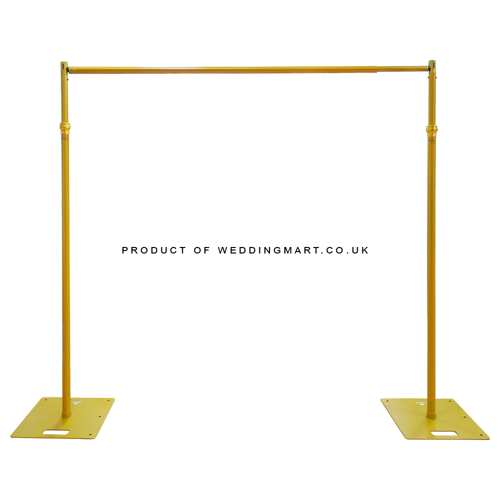 3Mx3M Pipe and Drape Kit | Telescopic Backdrop Stand Kit - GOLD