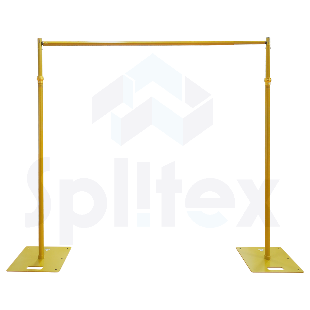 3Mx3M Pipe and Drape Kit | Telescopic Backdrop Stand Kit - GOLD