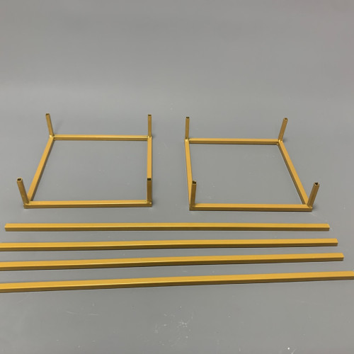 100cm Black Metal Flower Stand – Extra Tall Rectangular Floral Pedestal – Wholesale Budget Centerpiece Stands for Wedding Decorators | WeddingMart