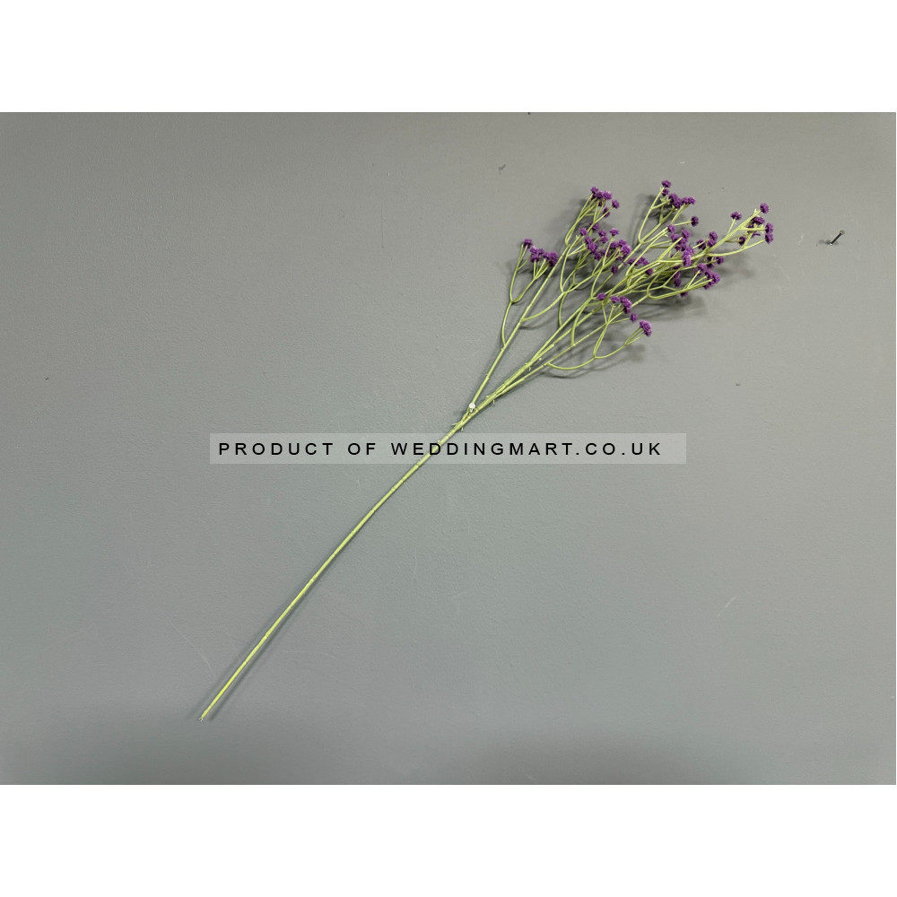 Artificial Purple Baby's Breath Gypsophila - Pack of 5