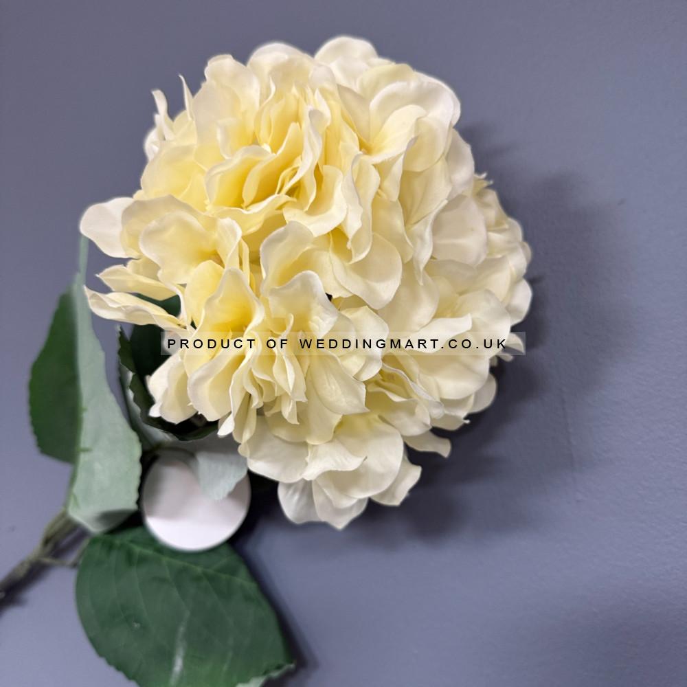 68cm Artificial Giant Hydrangea Stem - Champhagne – Wholesale Hydrangeas Sprays for Wedding Decorators | WeddingMart