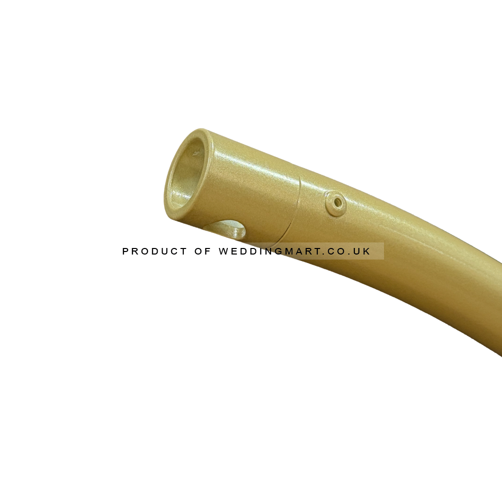 Semi round Chandelier Hanger Stand - GOLD – Wholesale Pipe and Drape Accessories for Wedding Decorators | WeddingMart