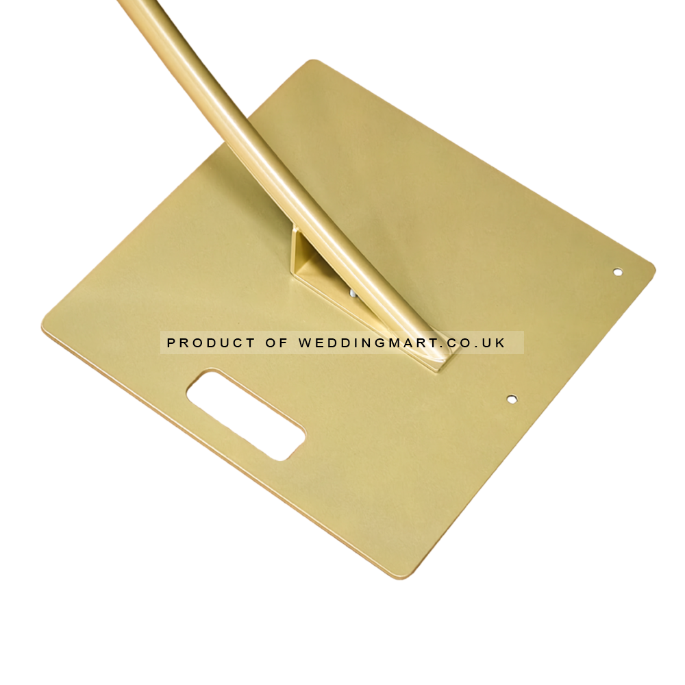 Half Moon Curvy Freestanding Chandelier Hanger Stand Gold wedding décor