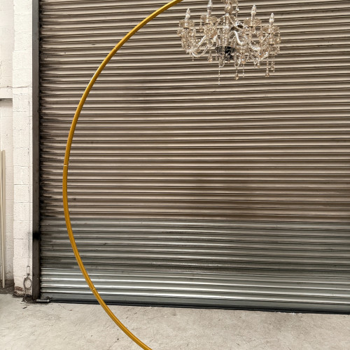 Half Moon Curvy Freestanding Chandelier Hanger Stand Gold wedding décor