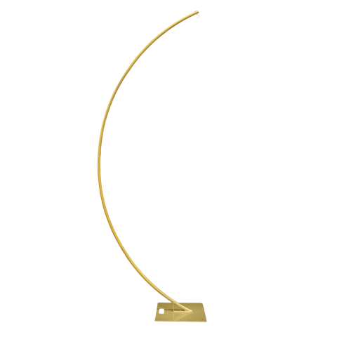 Half Moon Curvy Freestanding Chandelier Hanger Stand - Gold