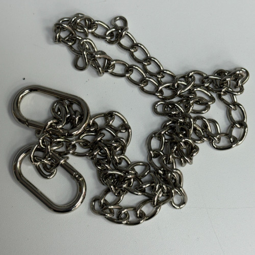 100cm metal hanging chain with carabiner clip and hook for backdrop décor and signage display