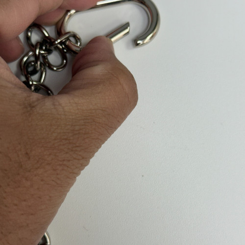 100cm metal hanging chain with carabiner clip and hook for backdrop décor and signage display