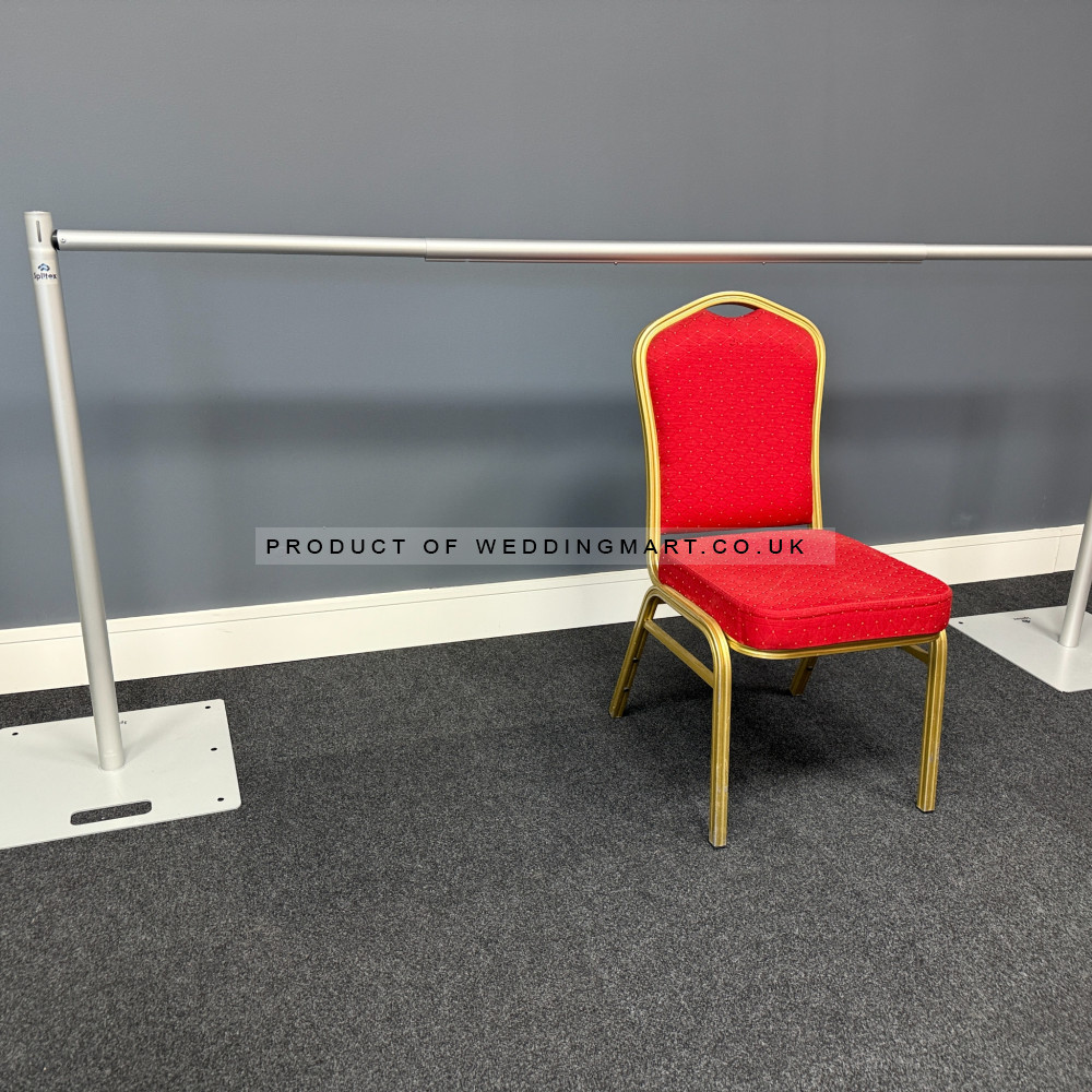 Splitex Portable Sectional Pipe & Drape Kit – 3m Multi-Height Backdrop System – Wholesale Pipe and Drape Kits for Wedding Decorators | WeddingMart