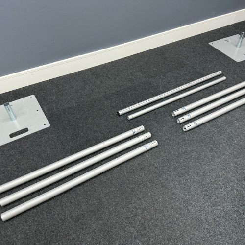 Splitex Portable Sectional Pipe & Drape Kit – 3m Multi-Height Backdrop System – Wholesale Pipe and Drape Kits for Wedding Decorators | WeddingMart