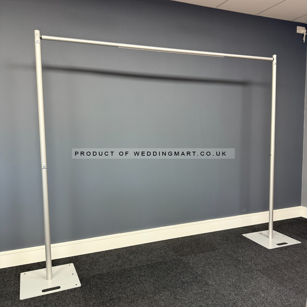 Splitex Portable Sectional Pipe & Drape Kit – 3m Multi-Height Backdrop System – Wholesale Pipe and Drape Kits for Wedding Decorators | WeddingMart