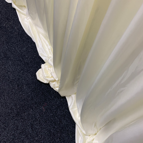 9m (w) x 3m (h) Wedding Backdrop Curtain - IVORY – Wholesale Silk Backdrop Curtains for Wedding Decorators | WeddingMart