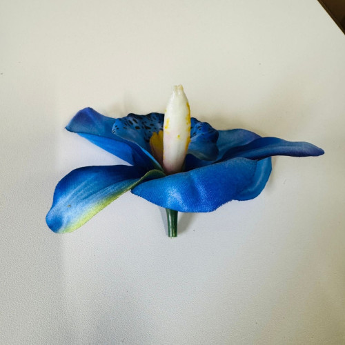 Artificial Orchid Flower Head  (Pack of 24) - Blue – Wholesale Artificial Orchid Flower Heads for Wedding Decorators | WeddingMart