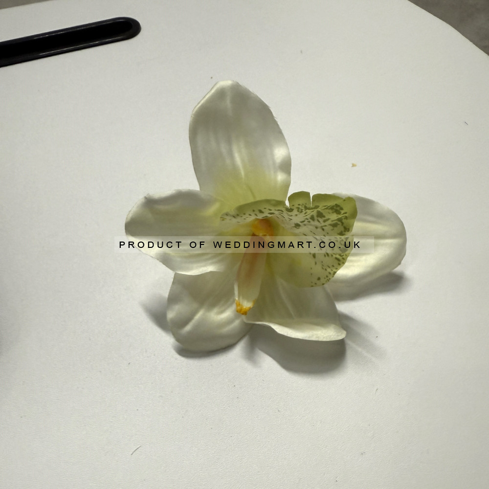 Artificial Orchid Flower Head  (Pack of 24) -  CREAM