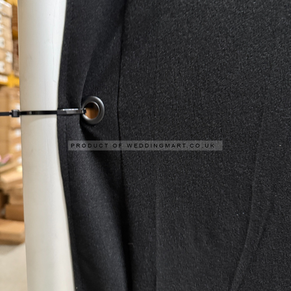 6m x 4m Black LED Starlight Backdrop with Ice White LEDs